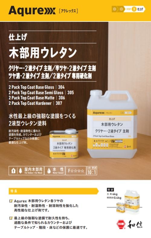 アクレックス 木部用ウレタン2液クリヤー