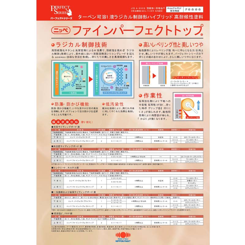 ファインパーフェクトトップSi ホワイト/ND色