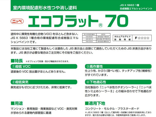 エコフラット70　ホワイト