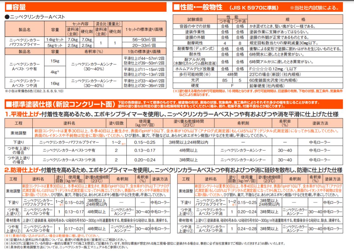クリンカラーAベスト 艶有